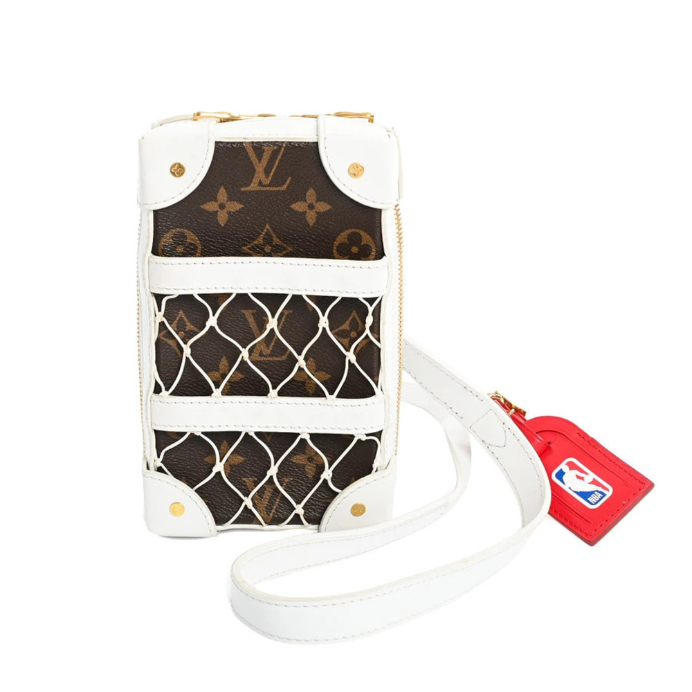 Louis Vuitton Soft Trunk Phone Sling Crossbody Bag Crossbody Bag Leather White
